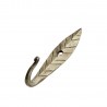 patere murale poetique metal dore forme feuille madam stoltz