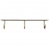 ib laursen patere 3 crochets a suspendre sous etagere cuisine laiton