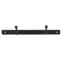 ib laursen petit porte-manteau mural 2 pateres vintage metal noir