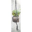 macrame suspension pour plante jute gris perles ib laursen