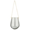 porte plantes pot verre transparent a suspendre corde jute ib laursen