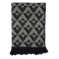 plaid chic noir motif graphique coton recycle madam stoltz