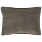 housse de coussin rectangulaire velours gris taupe ib laursen 50 x 70 cm