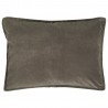 housse de coussin rectangulaire velours gris taupe ib laursen 50 x 70 cm