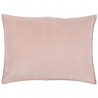 ib laursen housse de coussin rectangulaire velours rose pastel