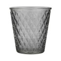 photophore bougeoir verre cisele gris ib laursen