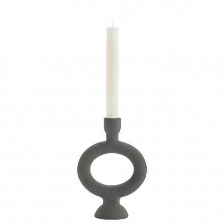 bougeoir design retro gres gris fonce madam stoltz