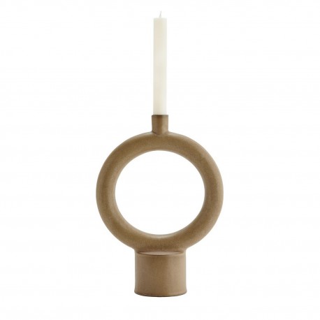 grand bougeoir cercle gres marron madam stoltz