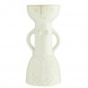 madam stoltz vase sculpture femme gres blanc