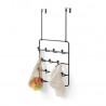 umbra portemanteau pour porte metal noir bois estique