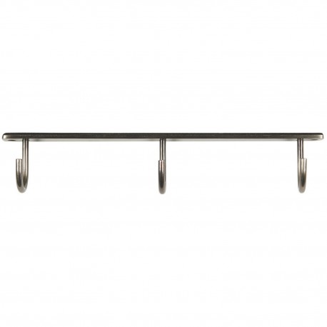 pateres crochets rangement cuisine sous etagere metal argent ib laursen