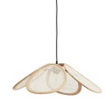 suspension retro vintage petales fleurs rotin lin madam stoltz