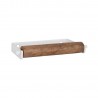 derouleur de papier wc mural metal blanc bois ib laursen altum