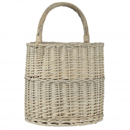 panier tresse rond droit haut profond saule gris ib laursen