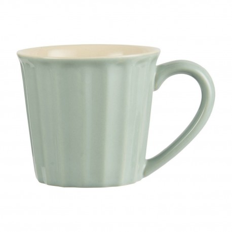 Tasse mug côtelé grès IB Laursen Mynte vert