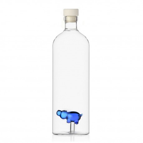 Carafe bouteille Ichendorf Milano Animal Farm hippo bleu