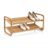 Etagère à chaussures empilable bambou Zeller