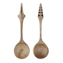 couverts de service bois manguier sculpte madam stoltz