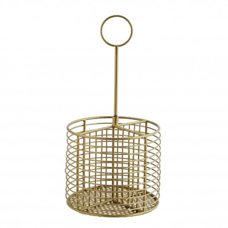 panier metal dore range couverts compartiments madam stoltz