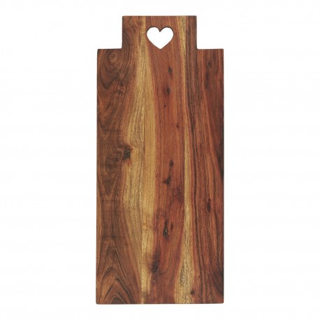 ib laursen planche a découper rectangle longue bois fonce acacia coeur