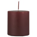 bougie epaisse courte longue duree brun marron fonce ib laursen