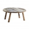 madam stoltz table basse rode bois recycle rustique d 90 cm