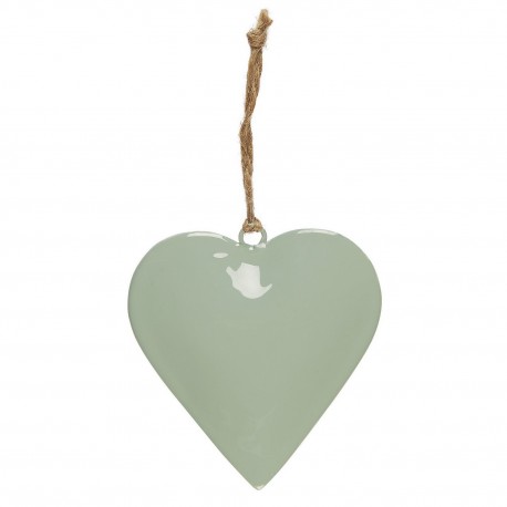 decoration de sapin de noel coeur metal vert pastel ib laursen