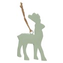 decoration de sapin de noel renne metal vert pastel ib laursen
