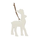 ib laursen decoration de sapin renne metal blanc