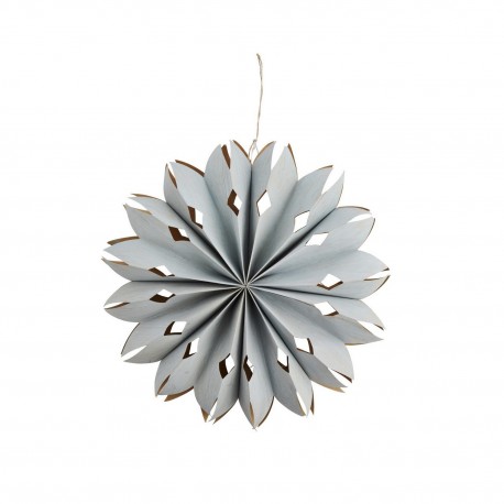 madam stoltz etoile deco murale papier led bleu clair