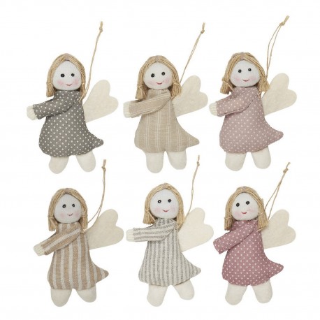 ib laursen decoration de sapin poupees anges en tissu set 6