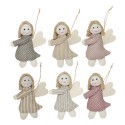 ib laursen decoration de sapin poupees anges en tissu set 6