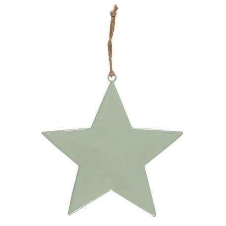 decoration de sapin de noel grande etoile metal vert pastel ib laursen