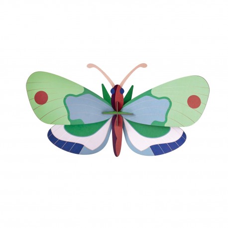 studio roof papillon decoratif carton mint forest