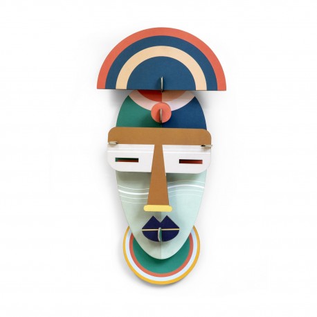 masque mural multicolore decoratif carton studio roof brooklyn ttm96