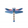 studioroof libellule murale decoration carton bleu