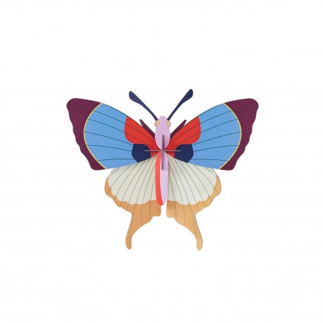studio roof papillon decoratif mural carton plum fringe butterfly
