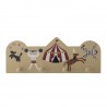 portemanteau mural chambre enfants marron bloomingville miou