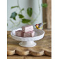 plat a gateau sur pied gres blanc oiseau bloomingville tweet