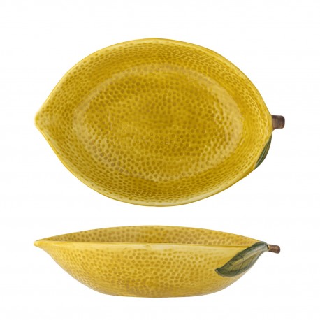 bol de service forme de citron bloomingville limone