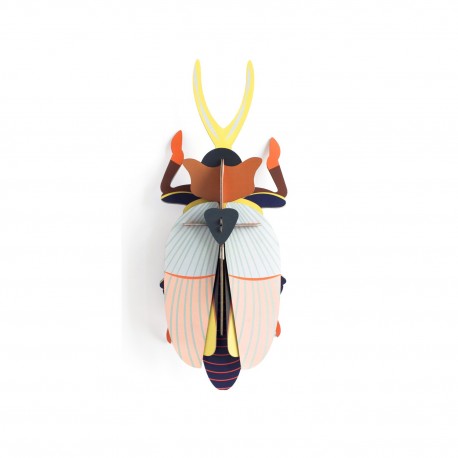scarabee rhinoceros geant décoration murale carton studio roof deluxe