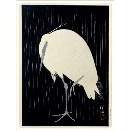 affiche grue japonaise the dybdahl co crane on black