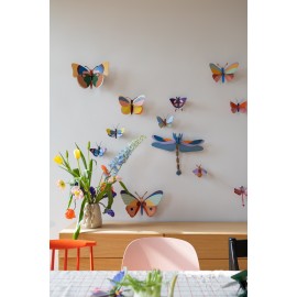 Papillon paon du jour décoration murale en carton Studio Roof