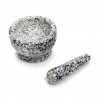 mortier et pilon cuisine granite gris zeller