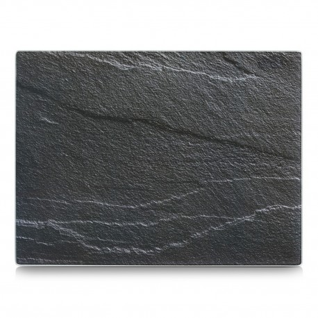 planche a decouper verre imitation ardoise zeller