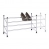 Etagère rangement chaussures extensible métal Zeller