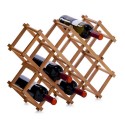 Range bouteilles accordéon bois bambou Zeller