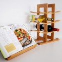 range bouteilles de vin bois bambou 12 bouteilles zeller