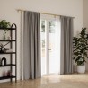 tringle a rideaux double dore laiton extensible umbra cappa