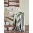 plaid coton recycle vert rayures bloomingville jodina